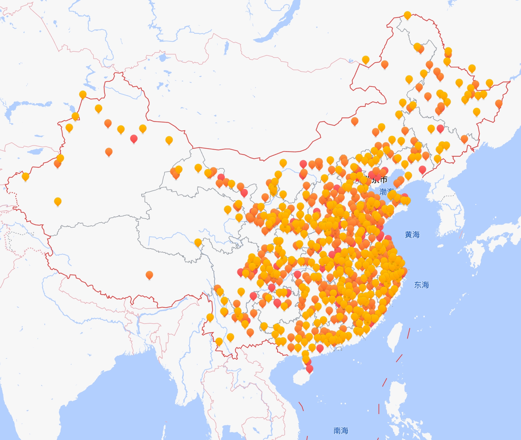 国家级博物馆分布 by 岩坪旅行地图